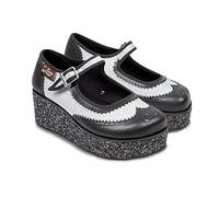 Hot Chocolate Design Chocolaticas Mary Jane - Scarpe Basse da Donna, in Tela, stravaganti, Glitter Avana, 39 EU