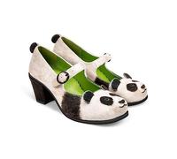 Hot Chocolate Design Chocolaticas, Scarpe Mary Jane da Donna con Tacco Medio, Panda, 37 EU