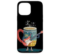 Hot Chocolate Rock Cup Costume per gli amanti della chitarra Custodia per iPhone 13 Pro Max