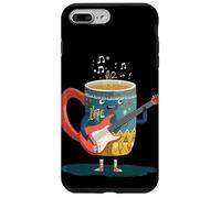 Hot Chocolate Rock Cup Costume per gli amanti della chitarra Custodia per iPhone 7 Plus/8 Plus