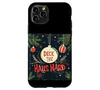 Hot Christmas Look Costume con Deck the Halls Hard Custodia per iPhone 11 Pro