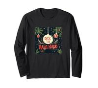 Hot Christmas Look Costume con Deck The Halls Hard Maglia a Manica