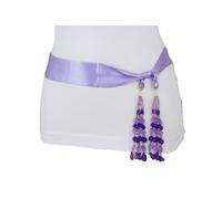Hot Cintura Donna Fascia Cravatta Scialle Rotondo Seta Lavanda Viola Tessuto