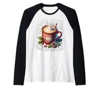 Hot Cocoa Mug for Hot Chocolate Lover Cute Winter Sayings Maglia con Maniche Raglan