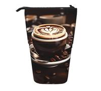 Hot Coffee With Coffee Bean Verticale Retrattile Astuccio Organizer Box Vacanze Natale Capodanno Ufficio Bag