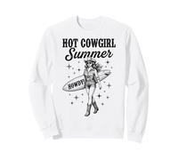Hot Cowgirl Summer Howdy Surfing Vibes Felpa