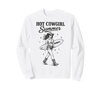Hot Cowgirl Summer Howdy Surfing Vibes Felpa