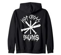 Hot Cross Buns Divertente Registratore Musica Ironica Heavy Metal Canzone Felpa con Cappuccio