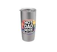 Hot Dad Mode Activated Bicchiere termico in acciaio inox doppia parete