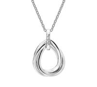 Hot Diamonds Collana Argento Diamanti Trio Teardrop Dp779 - Collana