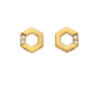 Hot diamonds Dainty Jac Jossa Hope DE756 Diamond and Topaz Gold Plated Orecchini