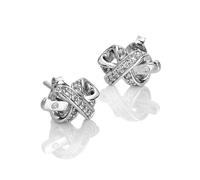 Hot Diamonds Orecchini Argento Diamanti Topazi Aurora De858 - Orecchini