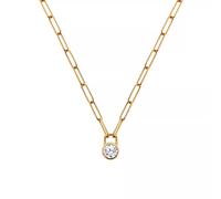 Hot diamonds Revolve Delicate Gold Plated Topaz and Diamond Collana DN221
