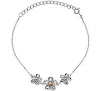 Hot diamonds Silver Bracciale con flowers Forget me not DL596