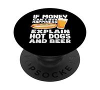 Hot dog amante felicità hot dog e birra PopSockets PopGrip Adesivo