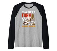 Hot Dog Amante Qui Per Gli Hot Dog E Birra Maglia con Maniche Raglan