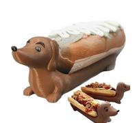 Hot dog divertenti che servono il vassoio - snack durevole, per la cena leggera, contenitore per novità per gli occhi, vassoio alimentare multifunzionale | Accessorio da cucina giocoso per fest