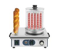 Hot Dog Maker 550 W in acciaio inox Hot Dog Macchina per riscaldare salsicce 50 - 300 ℃ per ristoranti Food Trucks snack bar negozi di dessert