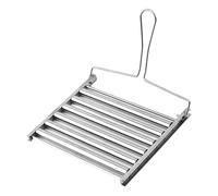 Hot Dog Roller, Sausage Grill Rack, Foldable Bbq Basket with Heat Resistant Handle Steel Cooker, Roller Rack with Compact Design, Barbecue Tool for Outdoor Cooking Sturdy Materials