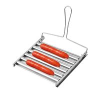 Hot DogRoller Rack - Foldable SausageRoller, Stainless Steel Grill