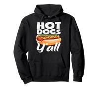 Hot Dogs Y'all amante degli hot dog Felpa con Cappuccio