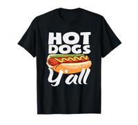 Hot Dogs Y'all amante degli hot dog Maglietta