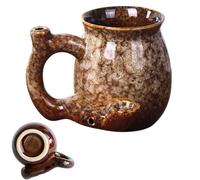 Hot Drink Coffee Mug - in ceramica da 380 ml, manico resistente al calore, comodo grip Beverage Holder | Multipurpose Ceramic Mug for Hot Cold Milk Ice Water Juice Latte Tea Beer Whiskey