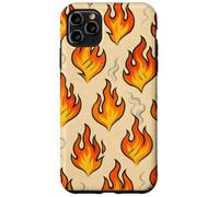 Hot Flame Fire Art with Smoke Grunge BBQ Heat Vibes Custodia per iPhone 11 Pro Max