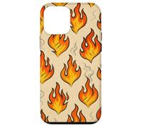 Hot Flame Fire Art with Smoke Grunge BBQ Heat Vibes Custodia per iPhone 12 mini