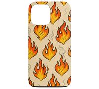 Hot Flame Fire Art with Smoke Grunge BBQ Heat Vibes Custodia per iPhone 13 Pro Max