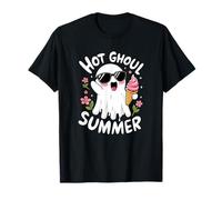 Hot Ghoul Summerween Scheletro Fantasma Halloween Maglietta