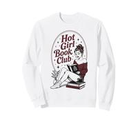Hot Girl Book Club Lover Reading Bookworm Reading Felpa