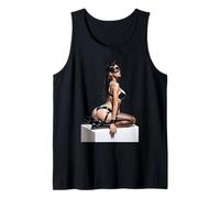Hot Girl su T-shirt per uomo - "Bad Kitty" Pinup Girl Cutout Canotta