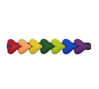 Hot Girls Clip di Capelli Arcobaleno Colore A Forma Di Cuore Forcina Parola Clip Per Capelli Per Frangetta Coda Di Cavallo Forcine Per Adolescenti