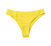 Hot Girls Sexy Panty Yoga Biancheria intima Bikini String Senza Cuciture Tanga Intimo Solido Nylon Ghiaccio Silk Sexy Biancheria Intima Donna Set, C-giallo, M