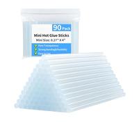 Hot Glue Sticks - 90 Pieces Hot Melt Transparent Adhesion Bars | Glue Sticks For Wood, Crafting Projects, Jewelry Making, Artistic Creation, Home Repair And Holiday Decoration