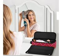 Hot Hair Tools Borsa da viaggio con cuscinetto resistente al calore antipolvere Borsa per raddrizzatore dei capelli da viaggio per ferro arricciacapelli piatto