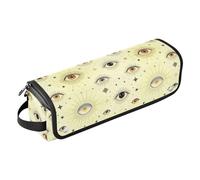 Hot Hair Tools Borsa da viaggio con cuscinetto resistente al calore Evil Eye Magic Boho Witch, custodia da trasporto per ferro arricciacapelli piatto, organizer impermeabile per raddrizzatori, ferro