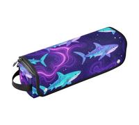 Hot Hair Tools Borsa da viaggio con cuscinetto resistente al calore Ocean Animal Shark Viola Accessori per lo styling dei capelli rimovibili Organizer per arricciacapelli Piastra Piastra Asciugatrice