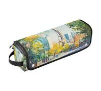 Hot Hair Tools Borsa da viaggio con cuscinetto resistente al calore Strumenti di riscaldamento Borsa da viaggio Organizer per ferro arricciacapelli Piastra Asciugacapelli piatto, ago spaziale