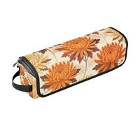 Hot Hair Tools Borsa da viaggio con tappetino in ferro arricciacapelli da viaggio borsa da viaggio per strumenti caldi piatti e accessori per la cura dei capelli Autunno Floreale Vintage Portable