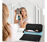Hot Hair Tools Borsa da viaggio con tappetino rimovibile resistente al calore antipolvere borsa da viaggio piastra per capelli per ferro arricciacapelli