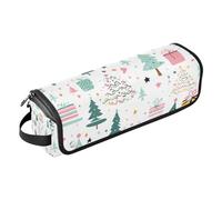 Hot Hair Tools - Borsa da viaggio con tappetino rimovibile resistente al calore e ferro arricciacapelli, custodia da viaggio per straigheners, ferro arricciacapelli, asciugacapelli, albero di Natale e