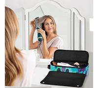 Hot Hair Tools Borsa da viaggio con tappetino rimovibile resistente al calore impermeabile piatto arricciatura Irong organizzatore da viaggio per strumenti caldi