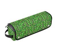 Hot Hair Tools Borsa da viaggio e tappetino resistente al calore con cerniera impermeabile portatile aperta piatta borsa da viaggio per Straigheners ferro arricciacapelli asciugacapelli cactus e fiori