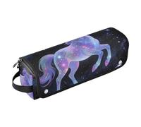 Hot Hair Tools Borsa da viaggio e tappetino resistente al calore con cerniera unicorni cielo stellato magico impermeabile piatto arricciacapelli Irong organizer da viaggio per Straigheners Ferro