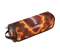 Hot Hair Tools Borsa da viaggio e tappetino resistente al calore Grandi Straigheners Custodia da viaggio per ferro piatto Strumenti caldi e accessori per la cura dei capelli Calcio Fuoco Arancione