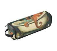 Hot Hair Tools Borsa da viaggio e tappetino resistente al calore strumenti di riscaldamento borsa da viaggio organizer per straigheners, ferro arricciacapelli, asciugacapelli, grande animale mare