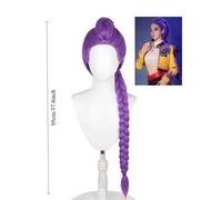 hot kpop cacciatori di demoni costume 37,2 pollici parrucca lunga costume rumi bambini parrucche cosplay anime per la festa in costume di Halloween