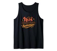 Hot Librarian Summer Funny Reading Aesthetic Book Canotta